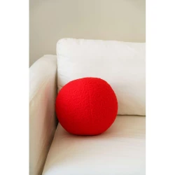 Aberto Design Ukrasni jastuk Teddy Top 25, 25x25x25 cm, Crveni