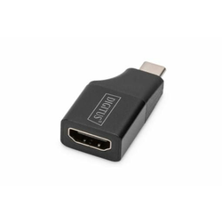 Digitus Adapter USB-Type-C, USB-C na HDMI Type-A, 4K@30HZ 4K@30Hz, aluminij - ohišje, črna