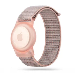 JEREMEN HEYBAND NYLON FOR KIDS APPLE AIRTAG PINK