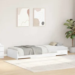 Krevetna konstrukcija Bijelo 75 x 190 cm Konstruirano drvo