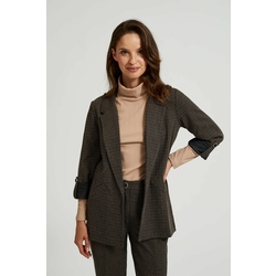 Womens jacket decorated with metallic thread MOODO - black