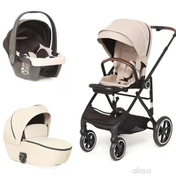 Puerri Kolica za bebe Modera, 3u1, Bež
