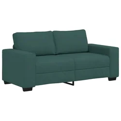 Vidaxl Dvosed temno zelen 180x77x82 cm blago