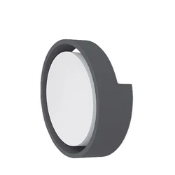 Braytron Zidna baštenska svetiljka BRY-D-OKRUGLA-SIVA-12W-4000K-IP65