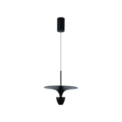 LED luster na sajli LED/9W/230V 3000K, crne boje