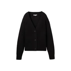 TOM TAILOR DENIM Pletena jopa  črna