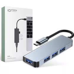 TECH-PROTECT V1-HUB ADAPTER 4IN1 GREY