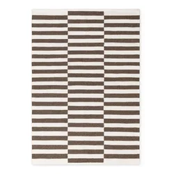 Bela/rjava obojestranska/ročno tkana volnena preproga 160x230 cm Vika – Hanse Home