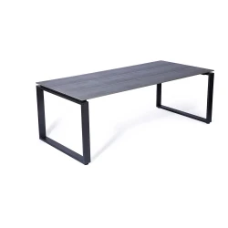 Siva vrtna miza za 8 oseb Bonami Selection Strong, 210 x 100 cm
