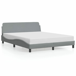 Okvir za krevet Dover svjetlosivi 160 x 200 cm od tkanine
