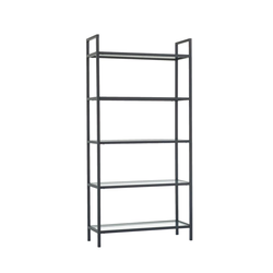 Hanah Home K100 Polica za knjige 80x165x30cm, Crna
