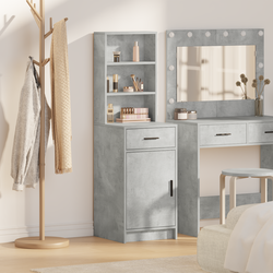 Highboard Betonski sivi 40 x 40,5 x 135 cm Konstruirano drvo