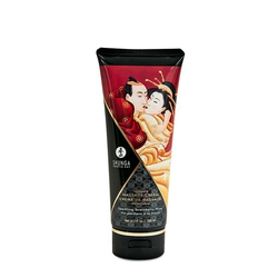 Shunga Kissable Masažna krema, Aroma Šampanjac i jagoda, 200ml