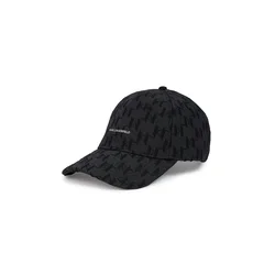 Karl Lagerfeld Kapa  K/Monogram Jacquard-Kappe  črna