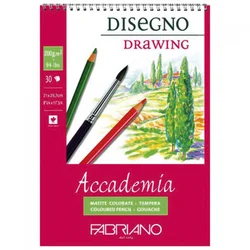Blok accademia disegno drawing spirala 21x29,7cm 30L 200g Fabriano 44202129