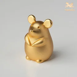 Tongshifu Ukrasna figurica Pacov iz kineskog zodijaka, Zlatna boje