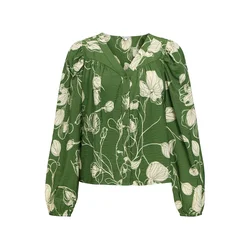 OBJECT Bluza OBJJACIRA  kremna / oliva