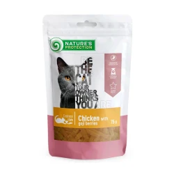 Natures Protection cat chicken and goji berries dices 75 g