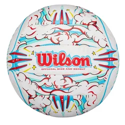 Wilson lopta Graffiti Peace VB New white/blue unisex