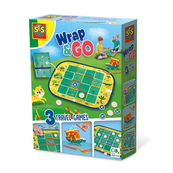 SES Potovanje z igrami Wrap&Go - Štiri v vrsto - Točke in kvadri - Paket, (21333427)