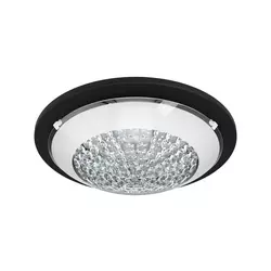 Eglo Acolla 1 plafonjera/1, led, 11w, 950lm, prečnik 290, crna/staklo/kristali