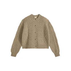 LEVIS  Pletena jopa CHARLOTTE rjava