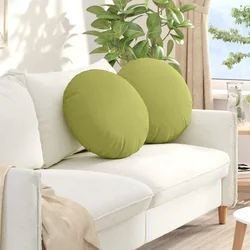 Jastučići za sjedenje 2 pcs Svijetlo zelena O50 x 19 cm tkanina