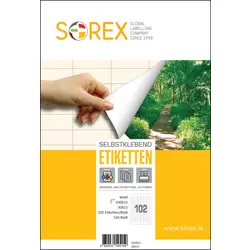 Etiketa laser/inkjet/copy 30,0x15,0 Sorex 100/1 odljepljiva