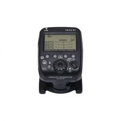 Yongnuo YNE3-RT Speedlite Wireless Transmitter za Canon  - Yongnuo YN-E3-RT Speedlite Wireless Transmitter za Canon

PRODUCT HIGHLIGHTS

E-TTL II E-TTL Compatible
15 Channels 5 Groups
Range 328
Frequency 2405-2475 MHz
AF Assist Beam
Flash Ratio Control
Remote Control from 11 to 1128 Power
Runs on Two AA Batteries

The YN-E3-RT Wireless Speedlite Transmitter for Canon from YongNuo is a 16 channel 5