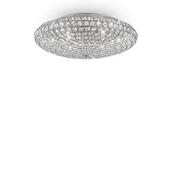 Ideal Lux - LED kristalna stropna svetiljka KING 9xG9/3W/230V prečnik 53,5 cm hrom