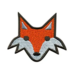 shumee Našitek Cunning FOX - Samolepilna podlaga - Vezen našitek/značka/emblem