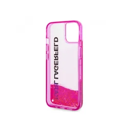 KARL LAGERFELD Maska za iPhone 14 Glitter Elong roze