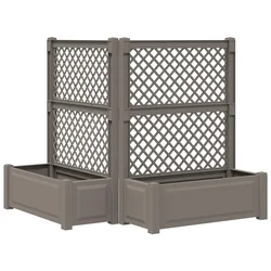 Velika s osvrtom 2 pcs Siva 143 x 143 x 133,5 cm PP