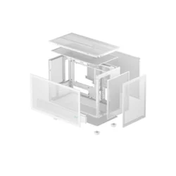 Računalniško ohišje DeepCool CH260, Micro-ATX, kajeno steklo, belo