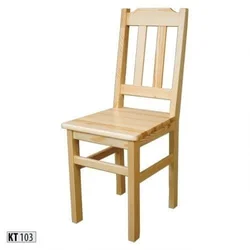 eoshop Stol KT103 iz masivnega lesa (barva lesa: jelša)