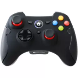 2.4G Wireless Controller with Dual Motor, Rubber coating, 2PCS AA Alkaline battery ,support PC X-input mode/D-input mode, PS3, Android/nano size dongle,black