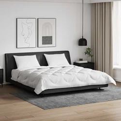 Duvet s jastucima s jastukom 3 pcs Bijelo Mikrovlakna