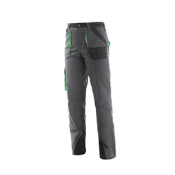 CANIS Ženske radne pantalone do struka Sirius/ siva/zelena