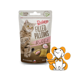 Dafiko Filled Pillows Rabbit 40g, Poslastice Za Mačke Sa Zečetinom