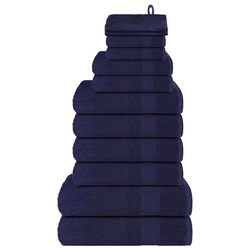 Set ručnika FROGN od 12 dijelova tamnoplave boje 360 g/m2