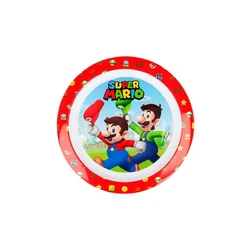 Alum online Super Mario plastični krožnik - rdeč