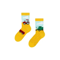 Nogavice DEDOLES otroške dolge - traktor, unisex