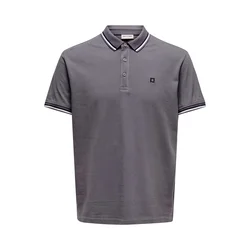 Only & Sons Majica ONSFletcher temno siva/črna/bela