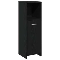 Set namještaja za kupaonicu 4 pcs Crni hrast Konstruirano drvo