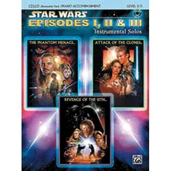 STAR WARS -EPISODES1,2,3,CELLO+PIANO+CD