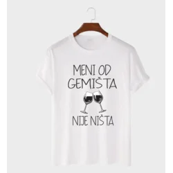 MAFIMI Majica Meni od gemista nije nista, Bela