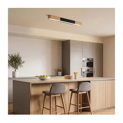 BRILAGI - LED plafonsko svetlo GARDALINE LED/100W/230V 80 cm hrast/crna