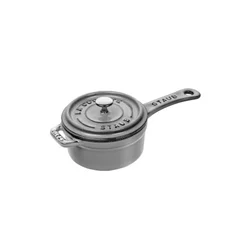 Mini-saucepan, cast iron, 10 cm/0.25L, Graphite Grey - Staub