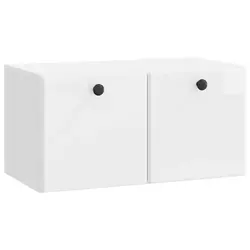 TV ormar za zid 59,5 x 31 x 30 cm Bijela visokog sjaja