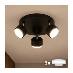 Brilagi - LED RGB prigušiva spot svetiljka MONO 3xGX53/14W/230V Wi-Fi Tuya crna